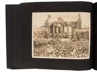 Americana Album containing approx. 350 photographs documenting the journey of the Liberty Bell from Philadelphia to San Francisco for the Panama-Pacific Exposition. 1915.