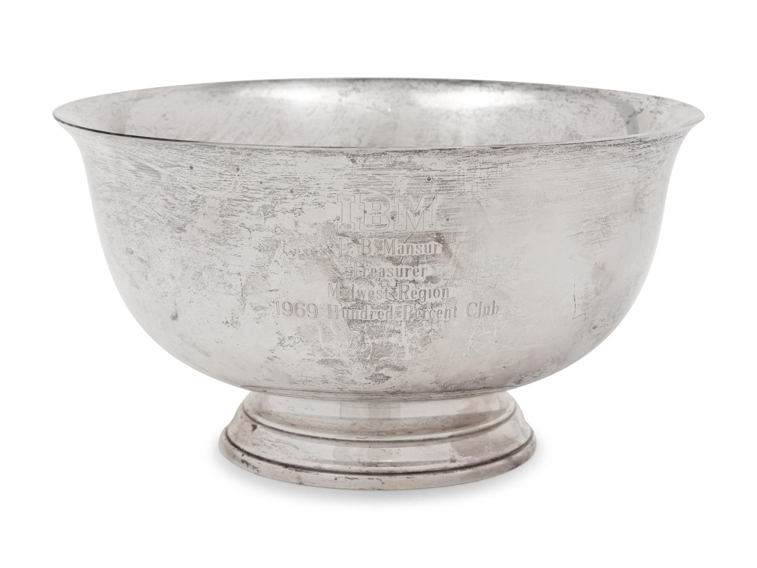 An American Silver Revere Bowl