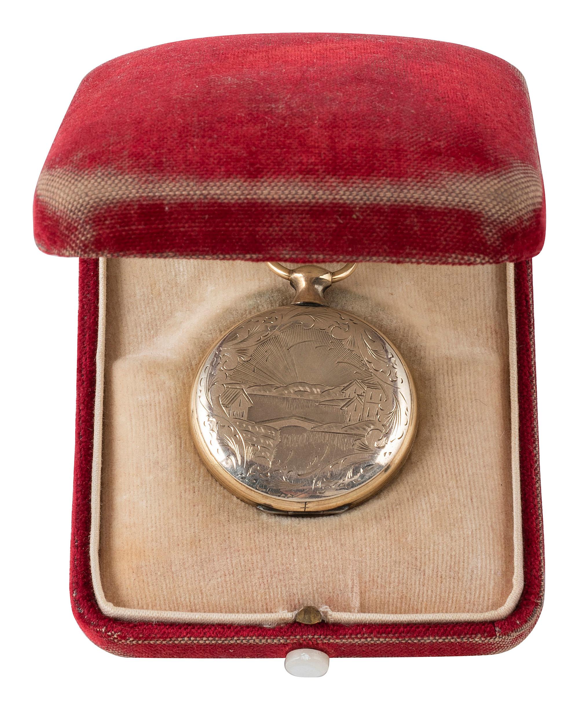 [EARLY PHOTOGRAPHY]. 11 lockets containing daguerreotypes and tintypes.