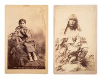 [NATIVE AMERICANS]. 4 photographs of Native American subjects incl. Southwestern Indians.