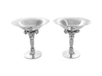 A Pair of George Jensen Compotes