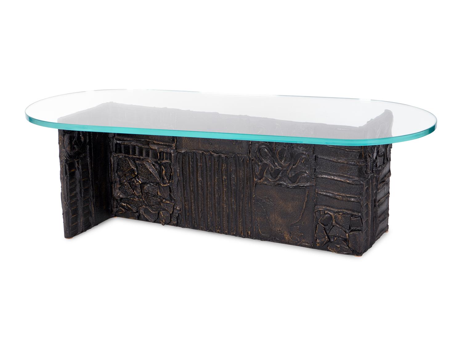 Coffee Table from the "Sculpted Metal" collection for Directional Furniture, model PE 132.