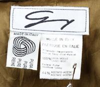 A Genny Olive Wool Dress, Size 40.