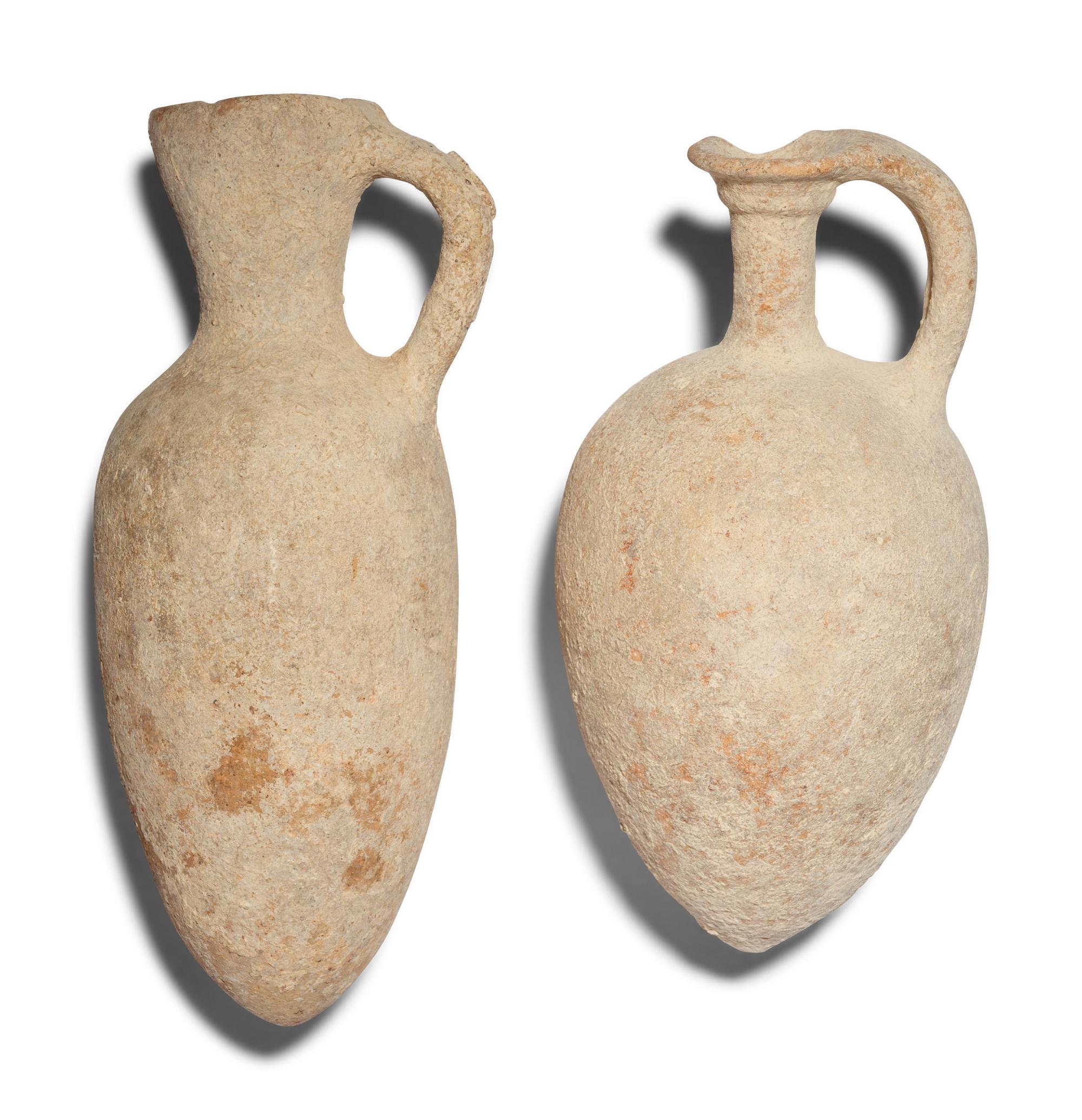 Two Holy Land Pottery Vessels