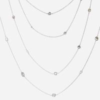 An 18K White Gold and Diamond Necklace