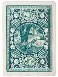 [AFRICAN AMERICANA - JIM CROW]. " In Dixie-Land " playing cards. Cincinnati, OH: Fireside Game Co., Cincinnati Game Co., 1897.