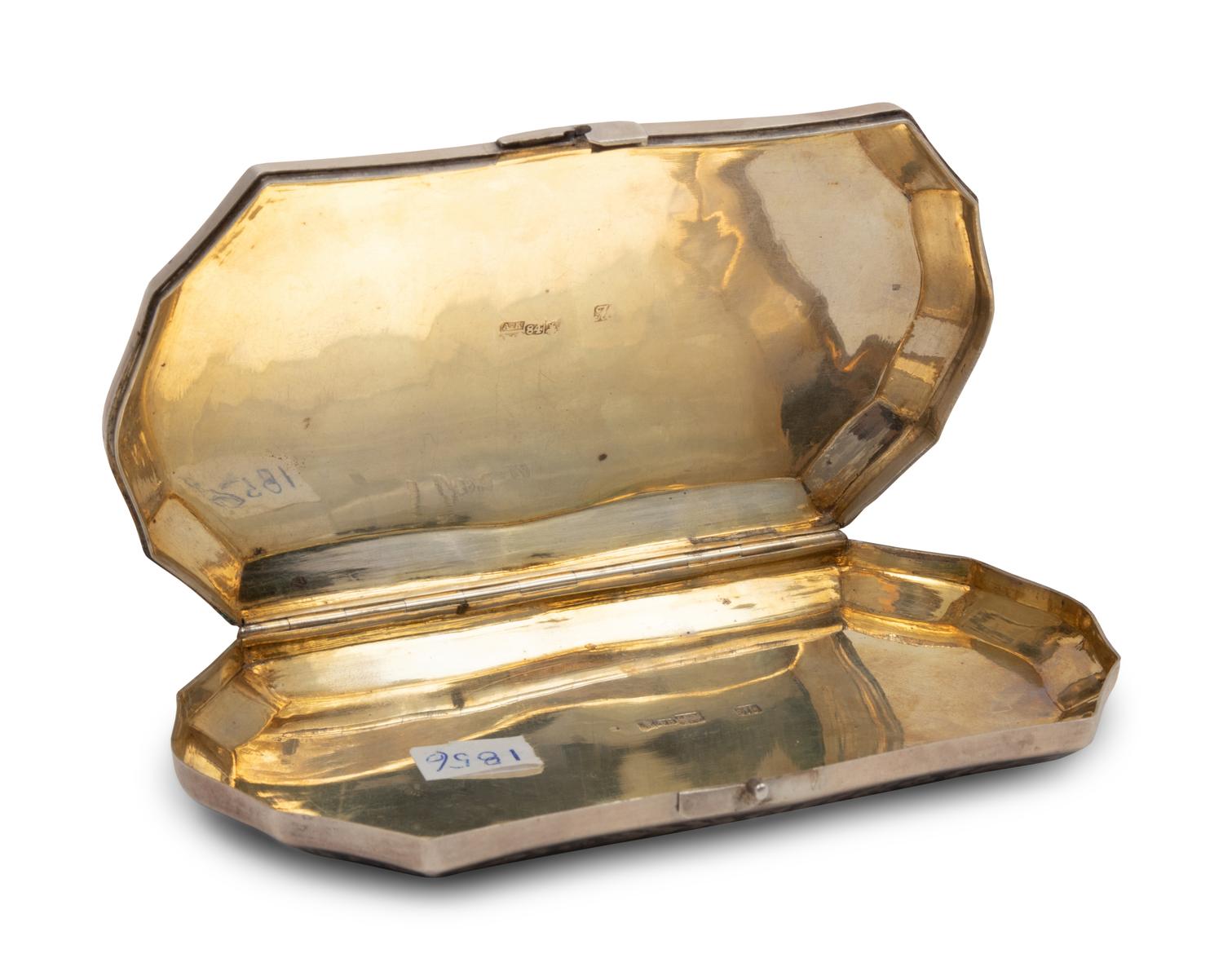 A Russian Niello Silver Cigarette Case