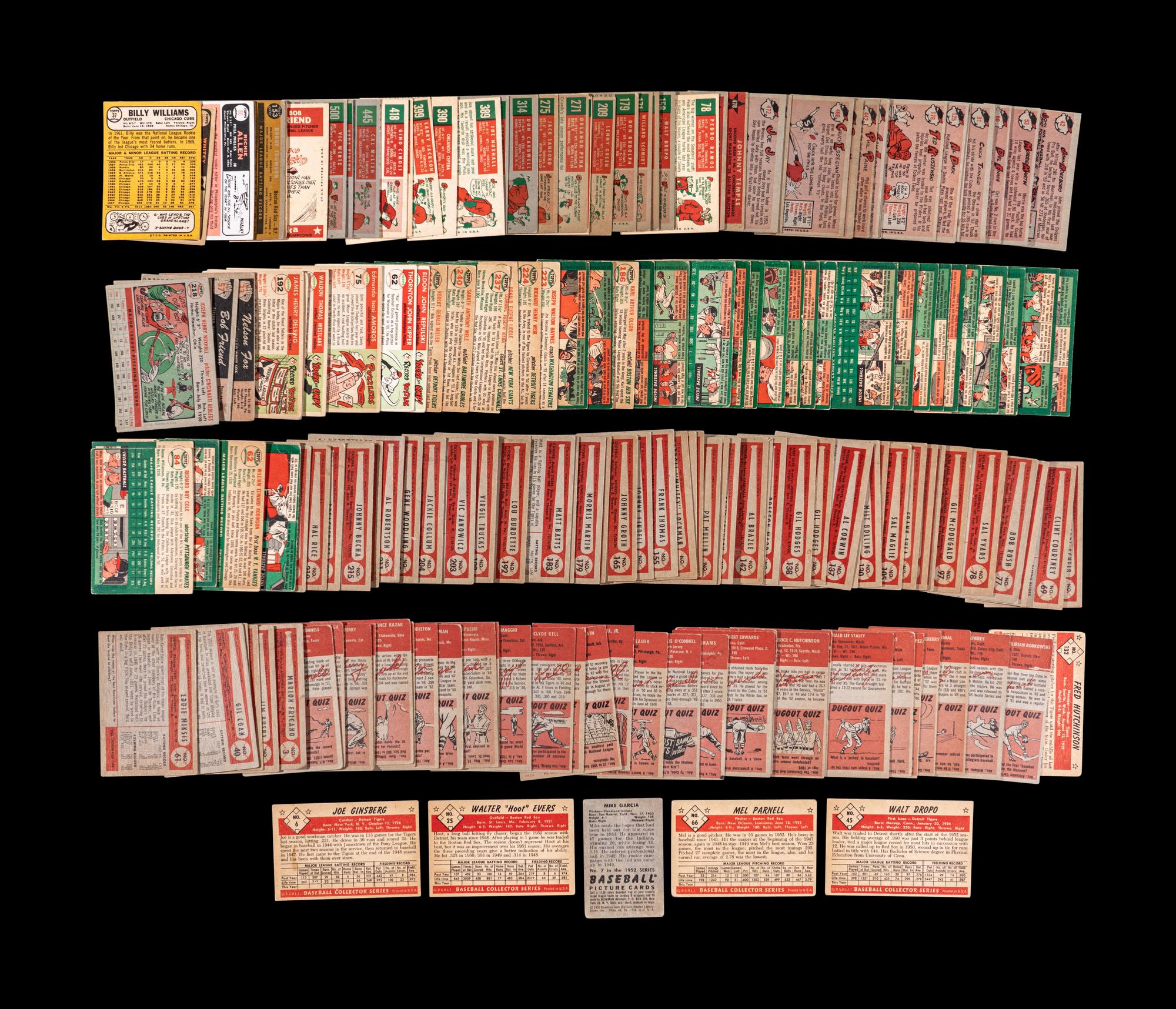 A Group of Over 200 1950s-60s Baseball Cards Including Multiple Hall of Famers,