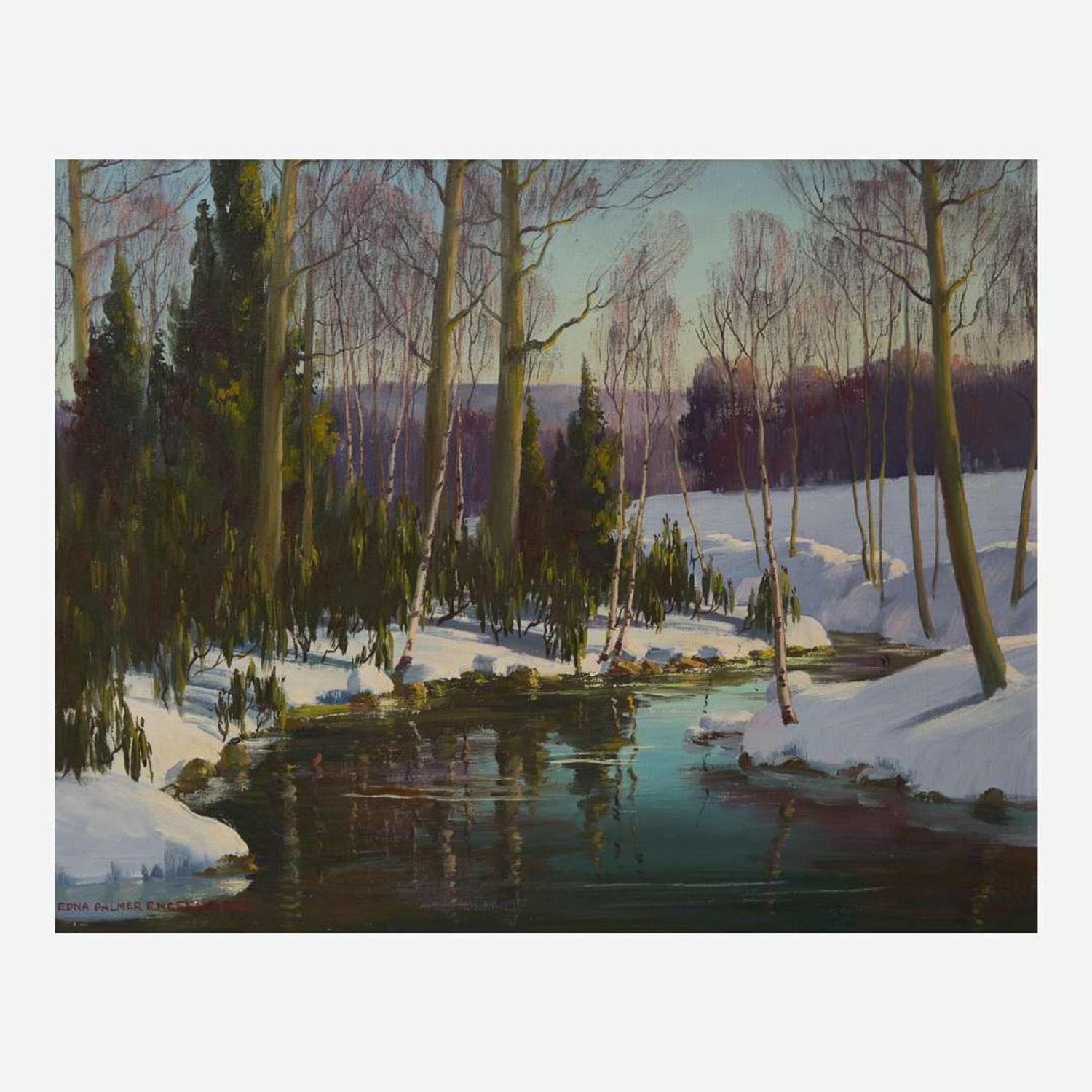 Edna Palmer Engelhardt (American, 1897–1991) Icy River; together with Tranquil Waters