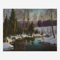 Edna Palmer Engelhardt (American, 1897–1991) Icy River; together with Tranquil Waters