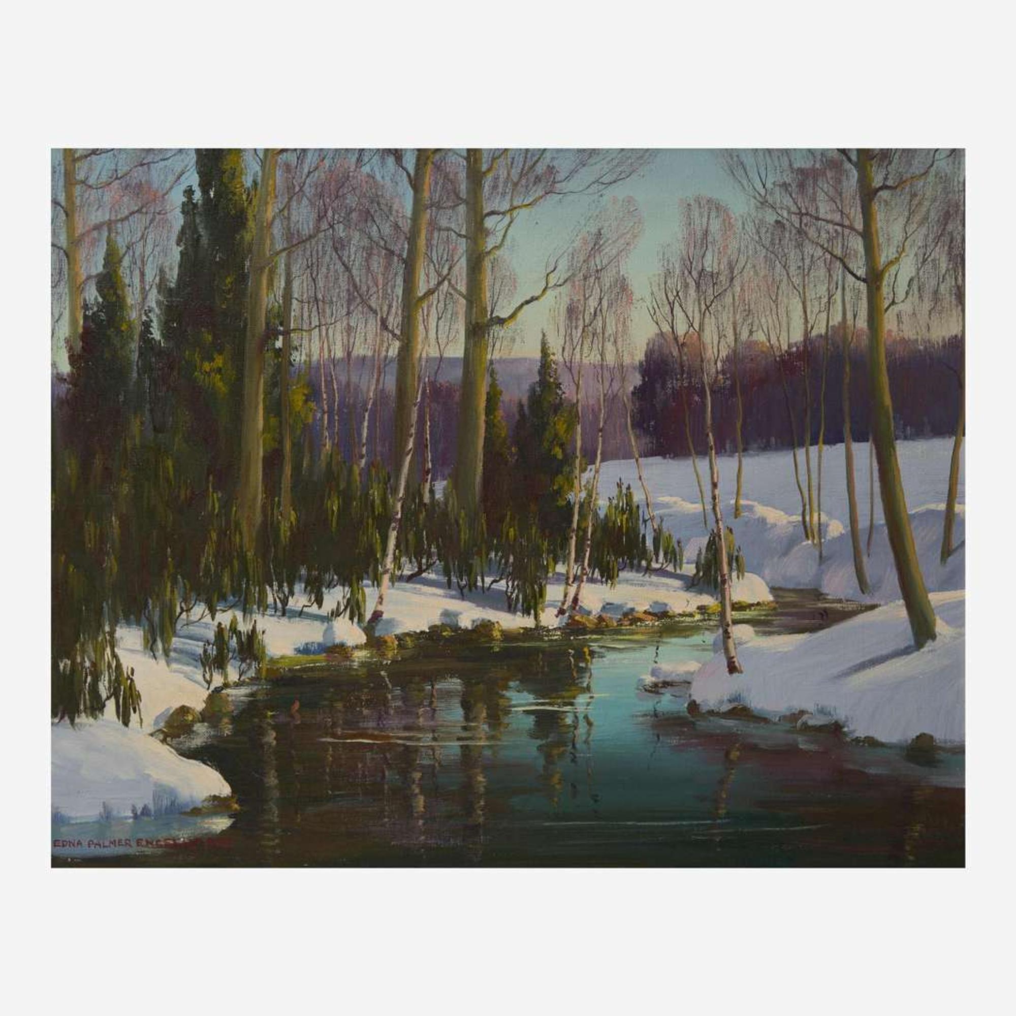 Edna Palmer Engelhardt (American, 1897–1991) Icy River; together with Tranquil Waters