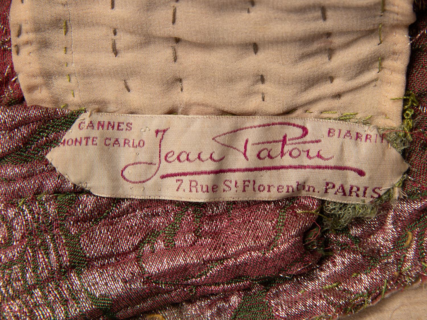 Jean Patou, Beaded Lamé Dress, 1920's