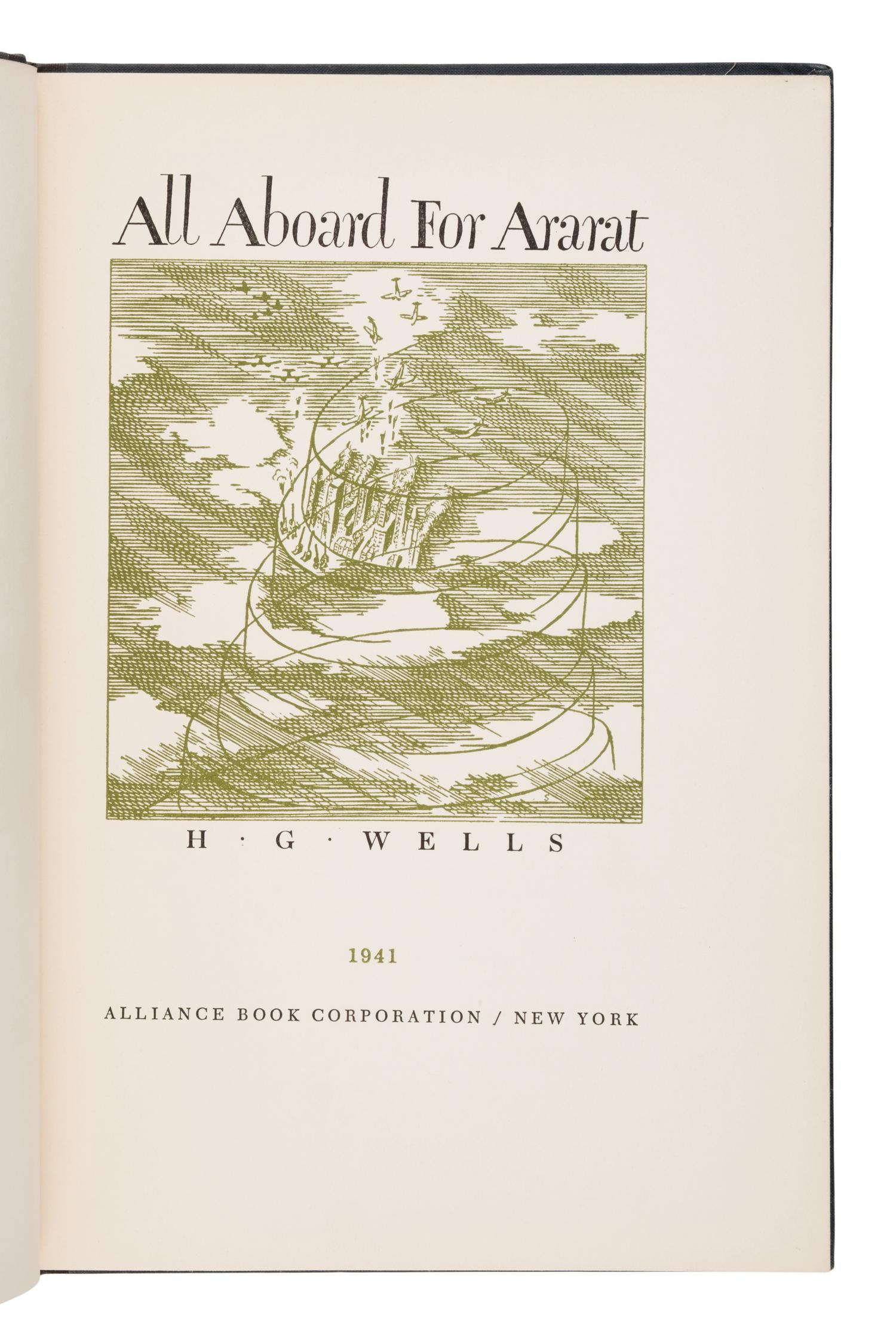 Wells, H.G. (1866-1946). A group of 4 first editions, comprising: