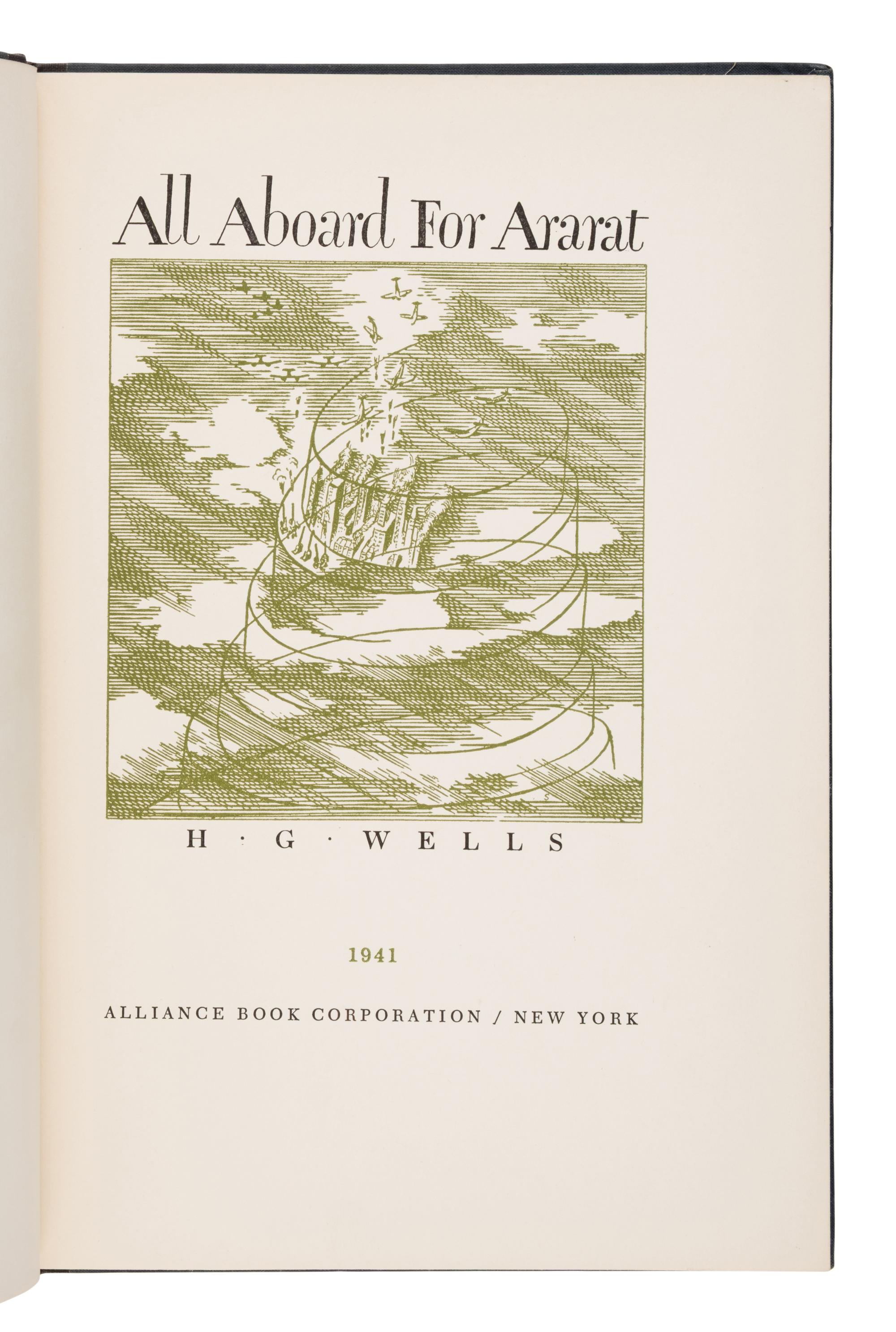 Wells, H.G. (1866-1946). A group of 4 first editions, comprising: