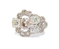 A Platinum and Diamond Ring, 7.80 dwts.