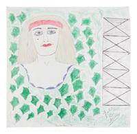 Little Girl in a Forest and When Eyes in Center of Head, Eyes Follow You , c. 1990 (double-sided work)