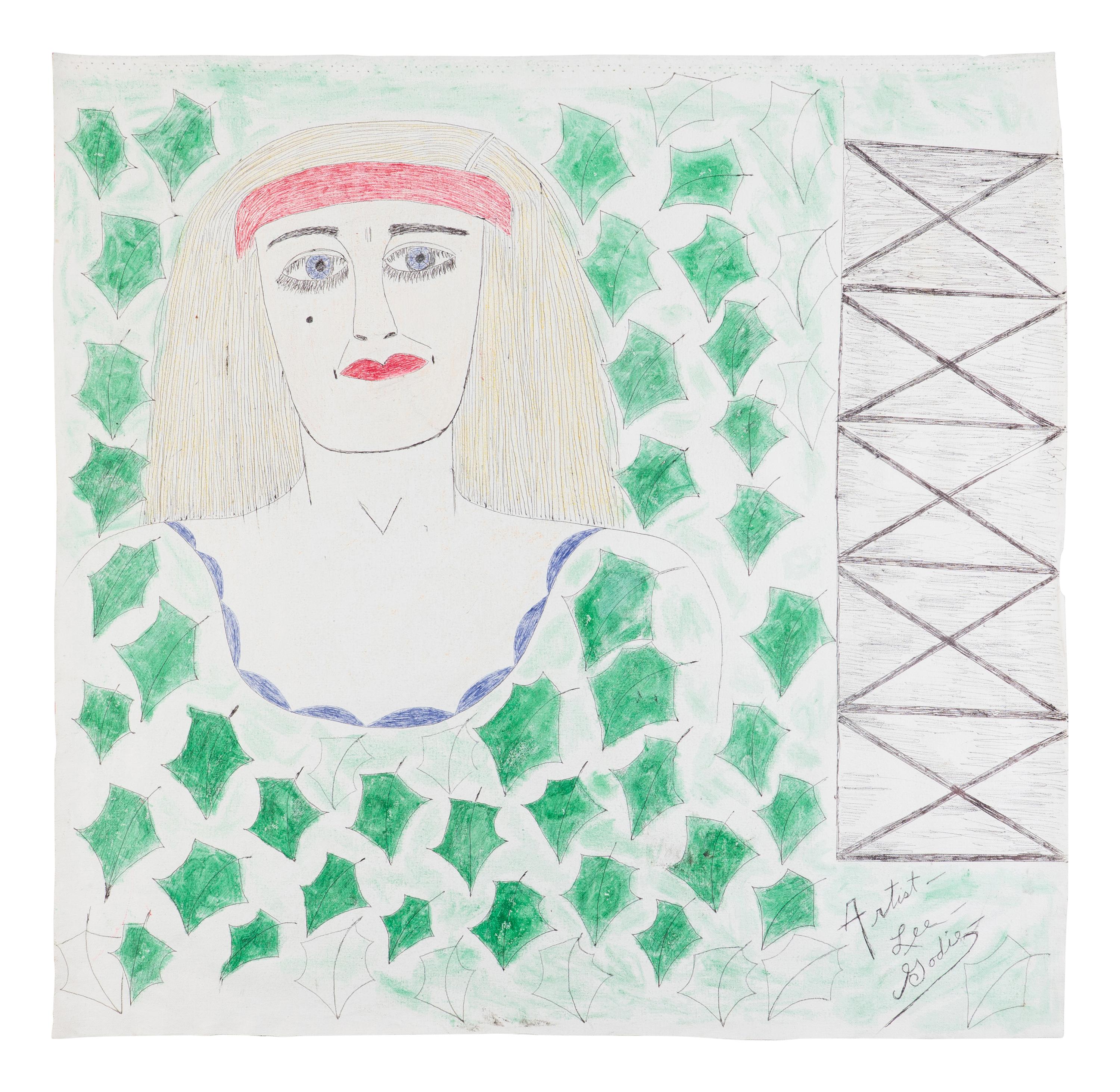 Little Girl in a Forest and When Eyes in Center of Head, Eyes Follow You , c. 1990 (double-sided work)