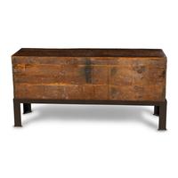 A Chinese Painted Cabinet on Stand