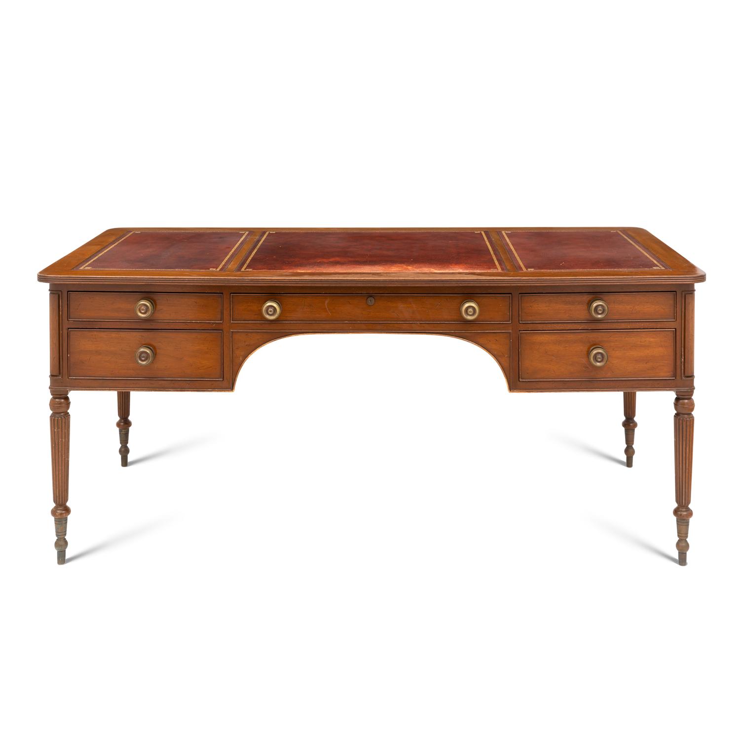 A Kittinger William IV Style Mahogany Desk