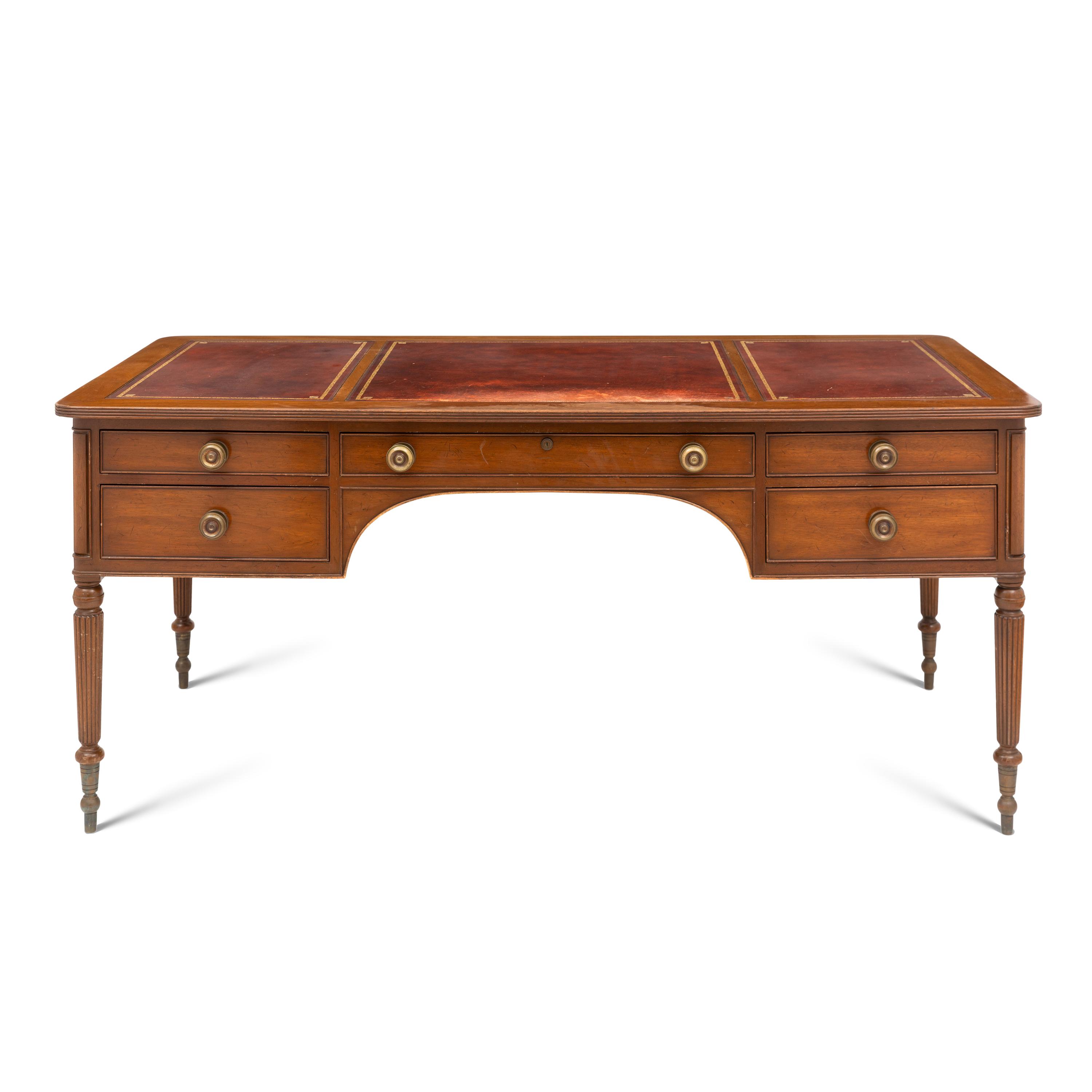 A Kittinger William IV Style Mahogany Desk