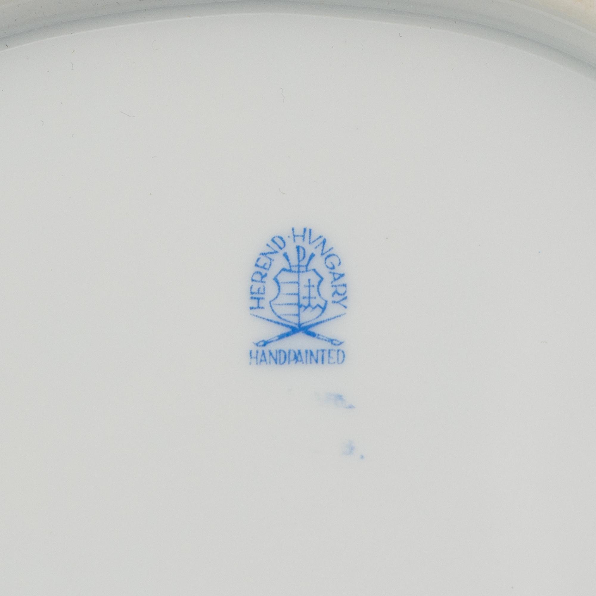 A Group of Four Herend Porcelain Serving Articles