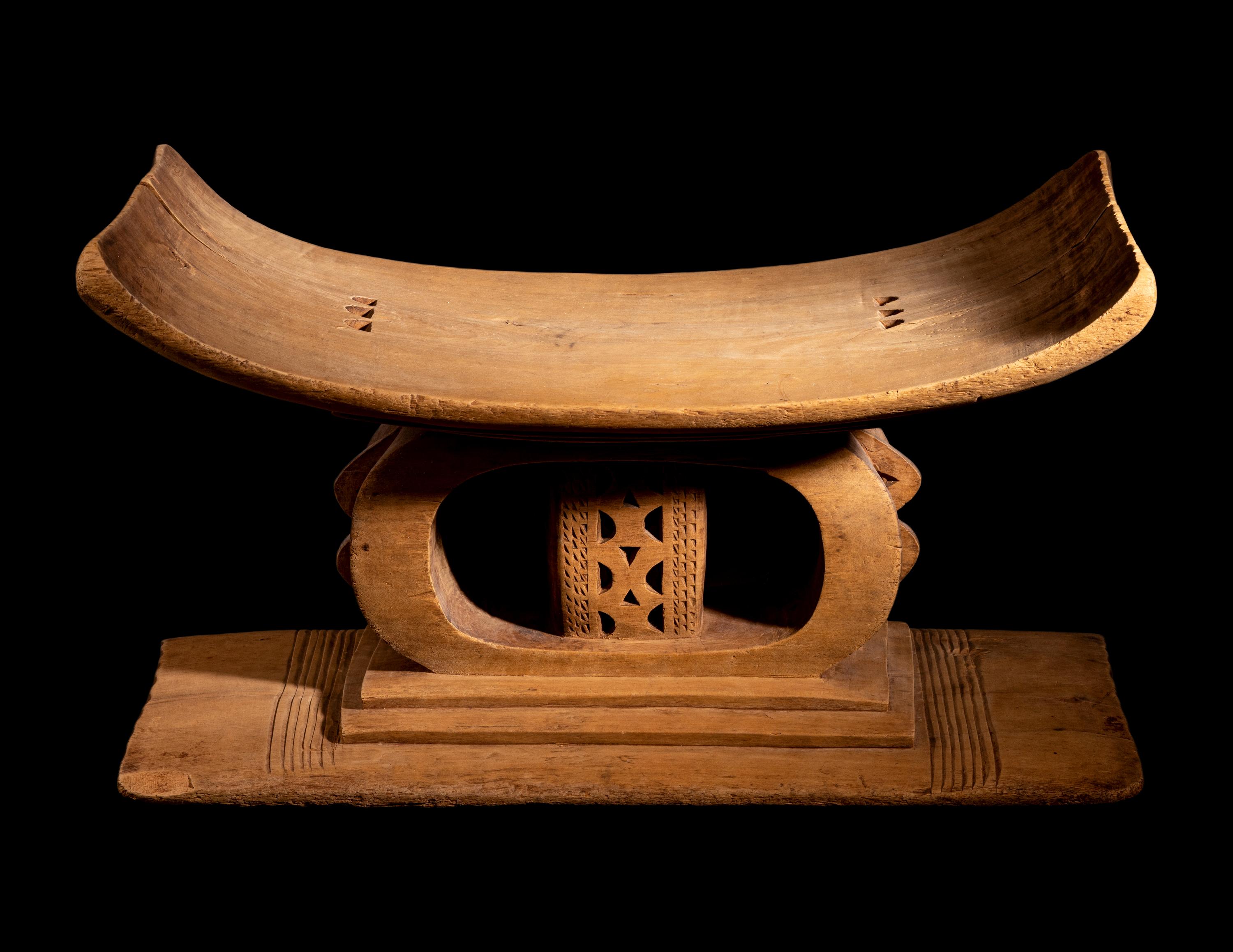Two Ashanti Wood Stools