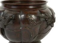 A Japanese Bronze Jardinière