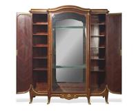 A Louis XVI Style Gilt-Bronze Mounted Mahogany and Marquetry Cabinet