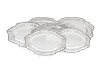 Three Pairs of French Silver Platters