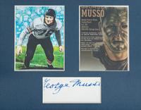 A Large Group of 12 Chicago Bears Hall of Famer George Musso Signed Autograph Shadowbox Displays