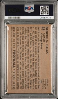 A Group of PSA Graded 1952 Bowman Large and Small George Halas Rookie Cards