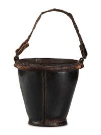 An English Leather Eagle-Decorated Fire Bucket