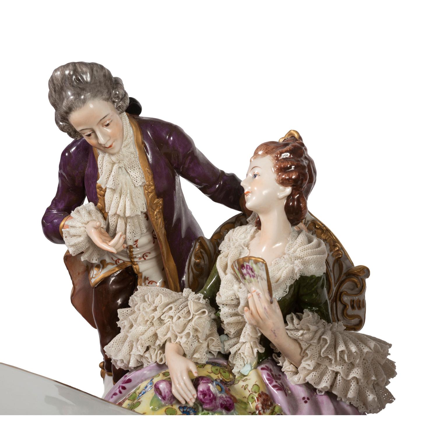 A Continental Porcelain Figural Group