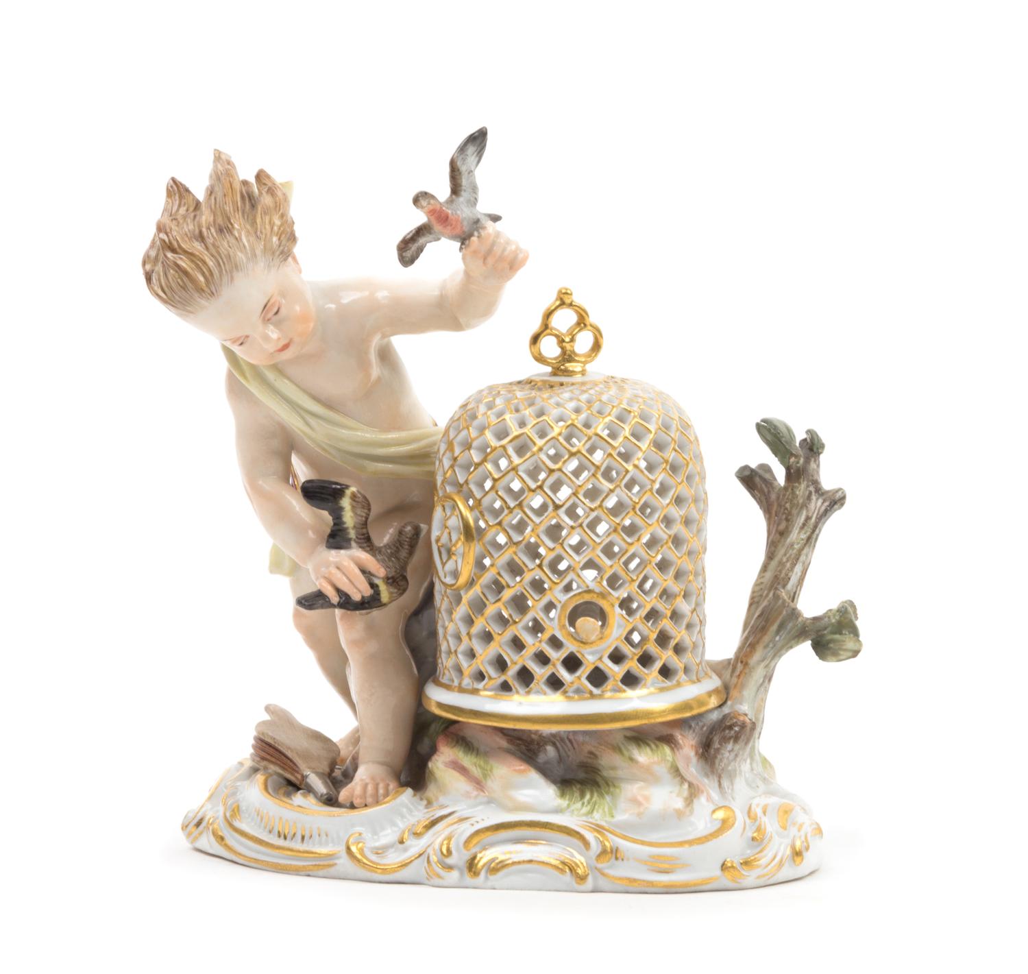 A Meissen Porcelain Figural Group Height 5 1/4 inches. — LATE 19TH/EARLY 20TH CENTURY