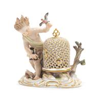 A Meissen Porcelain Figural Group Height 5 1/4 inches. — LATE 19TH/EARLY 20TH CENTURY