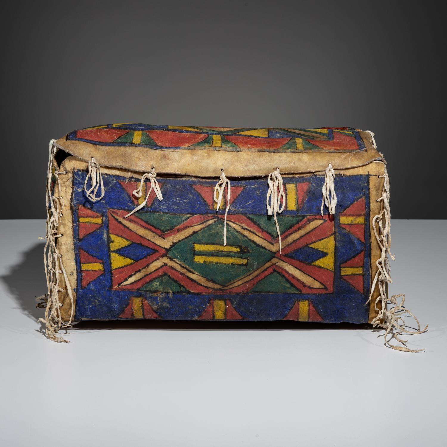 Sioux Painted Parfleche Box