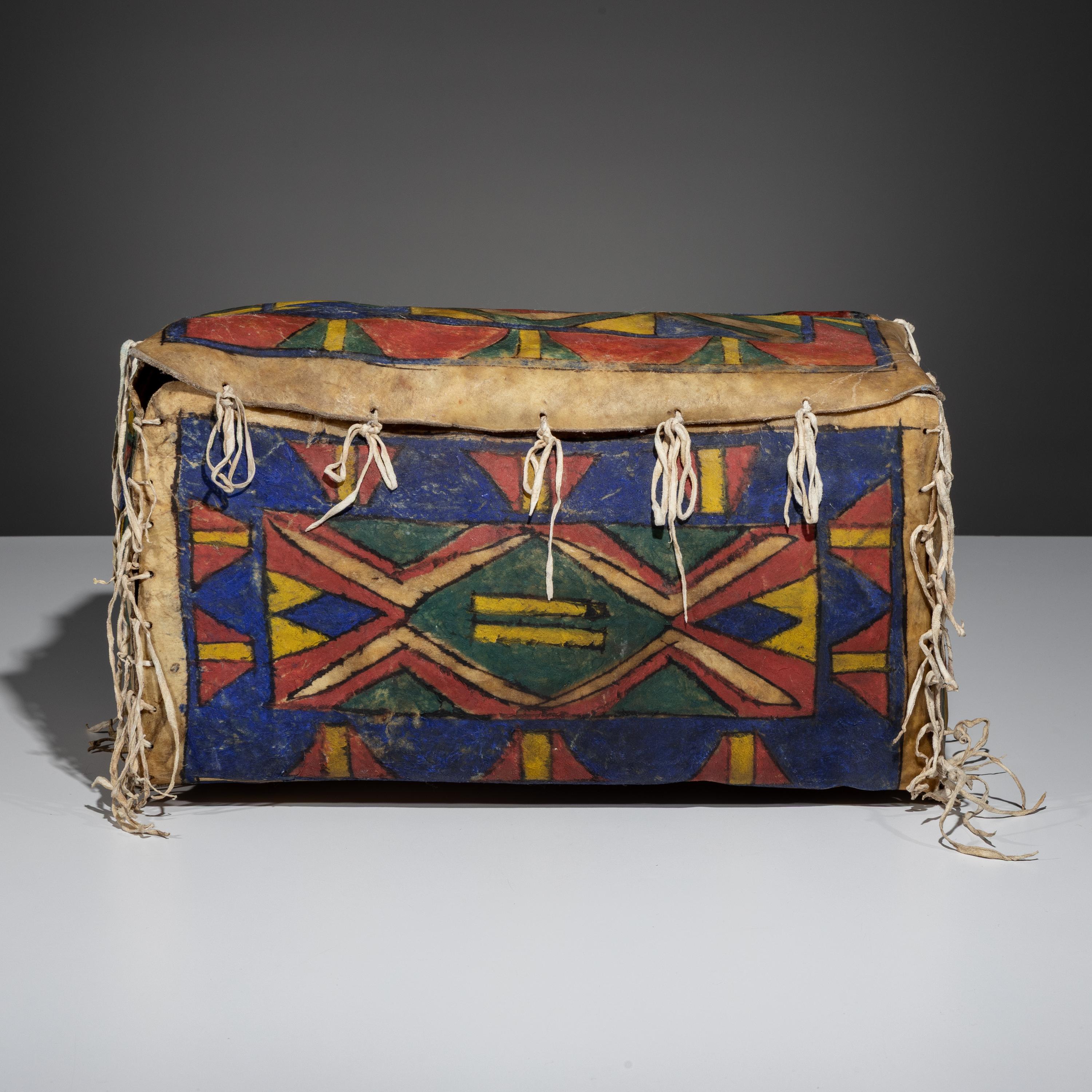 Sioux Painted Parfleche Box