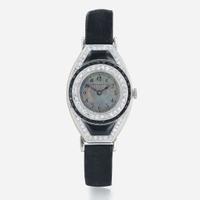 A Lady's Art Deco Dreicer & Co. Strap Watch