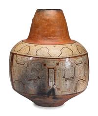 Peruvian Shipibo Figural Pottery Jar
