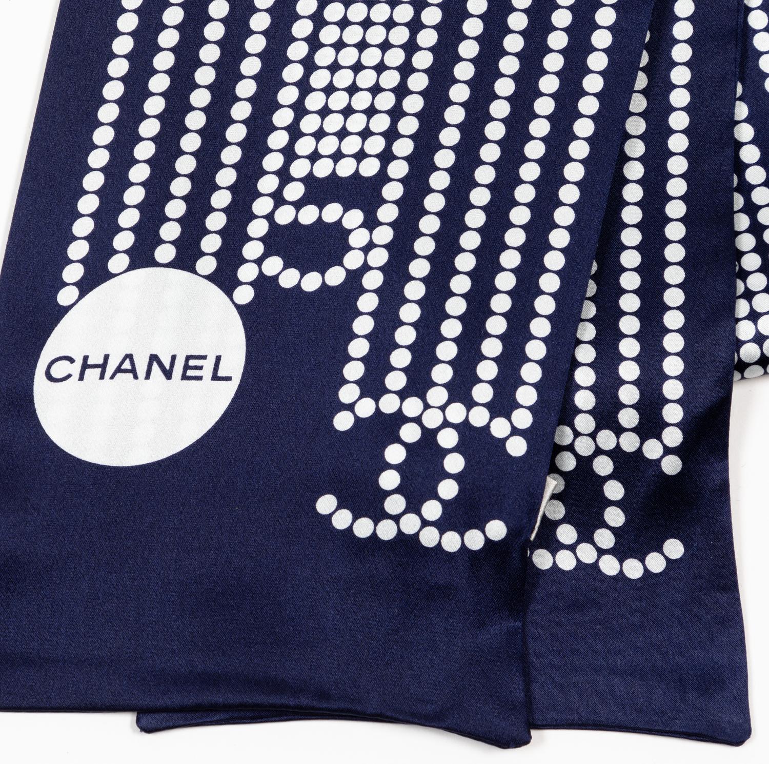 Chanel Black Neck Scarf, 1990-2000s