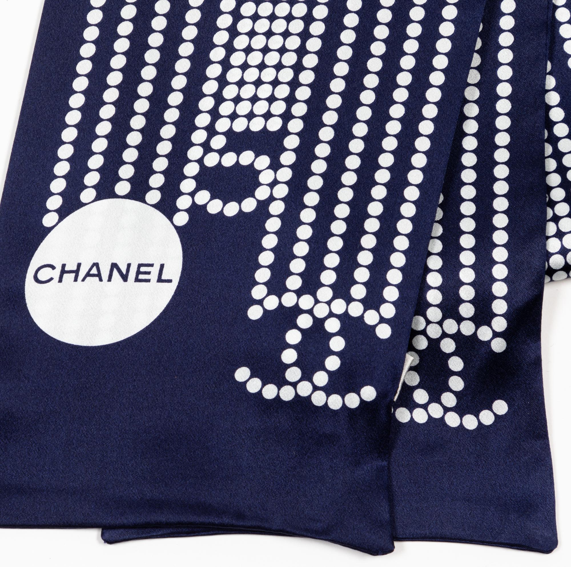 Chanel Black Neck Scarf, 1990-2000s