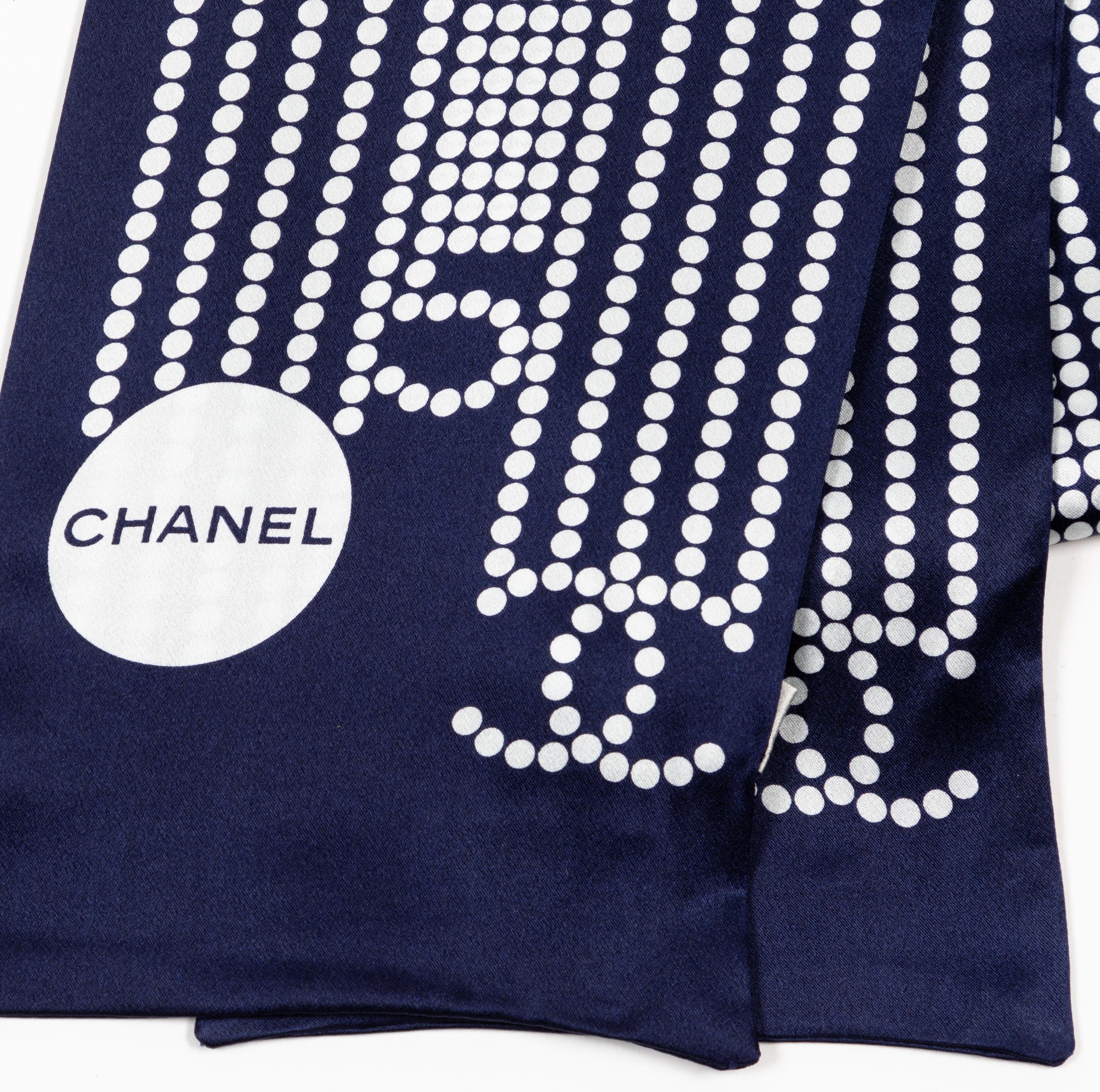 Chanel Black Neck Scarf, 1990-2000s