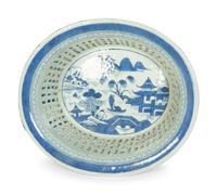 Five Canton Export Porcelain Articles