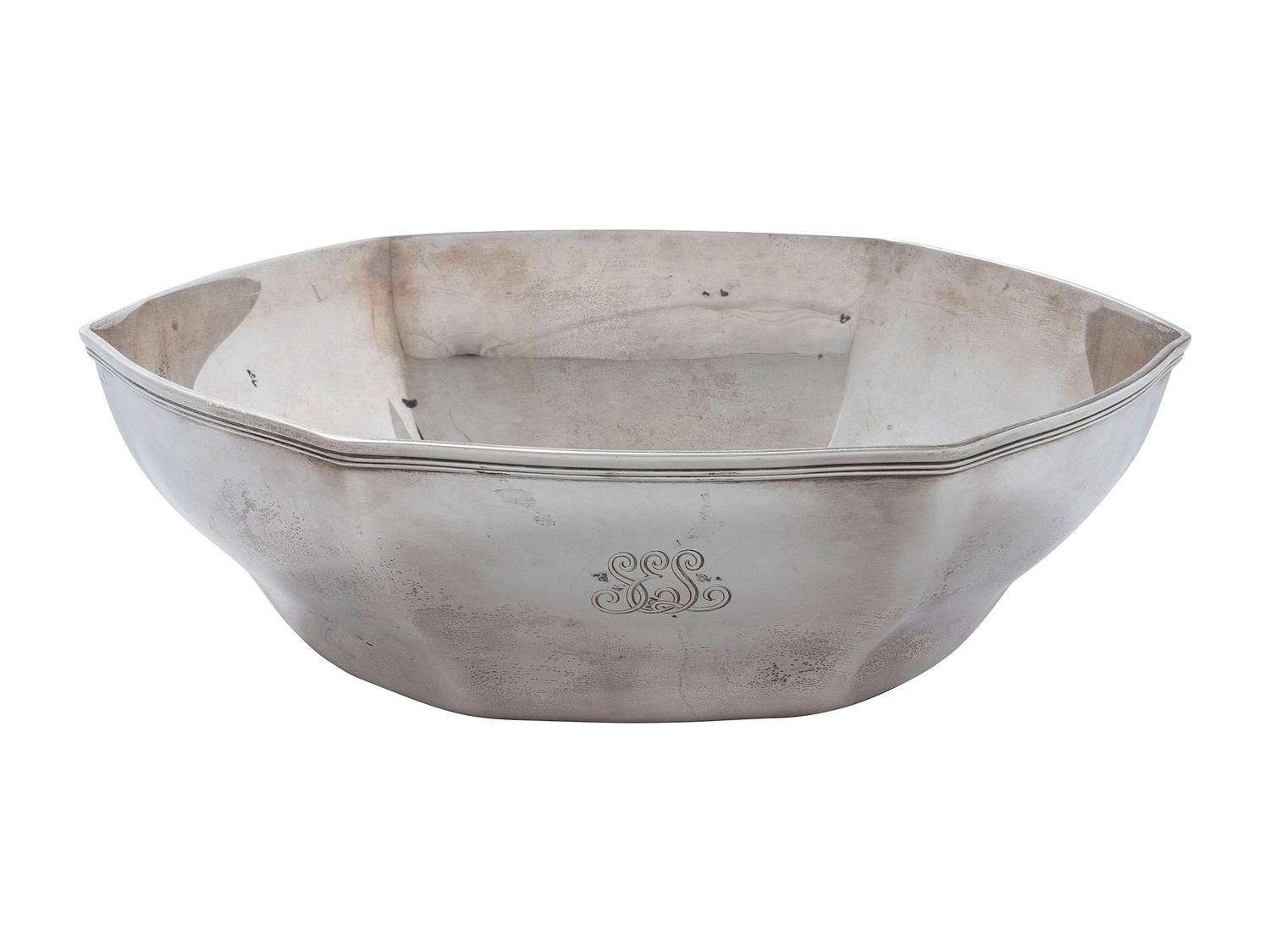 An American Silver Serving Bowl