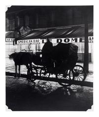 Brassaï (1899-1984) Un Fiacre devant Café du Dôme, Montparnasse, 1931-1932