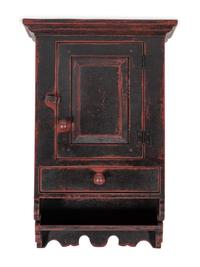A Grain Painted Hanging Cupboard
