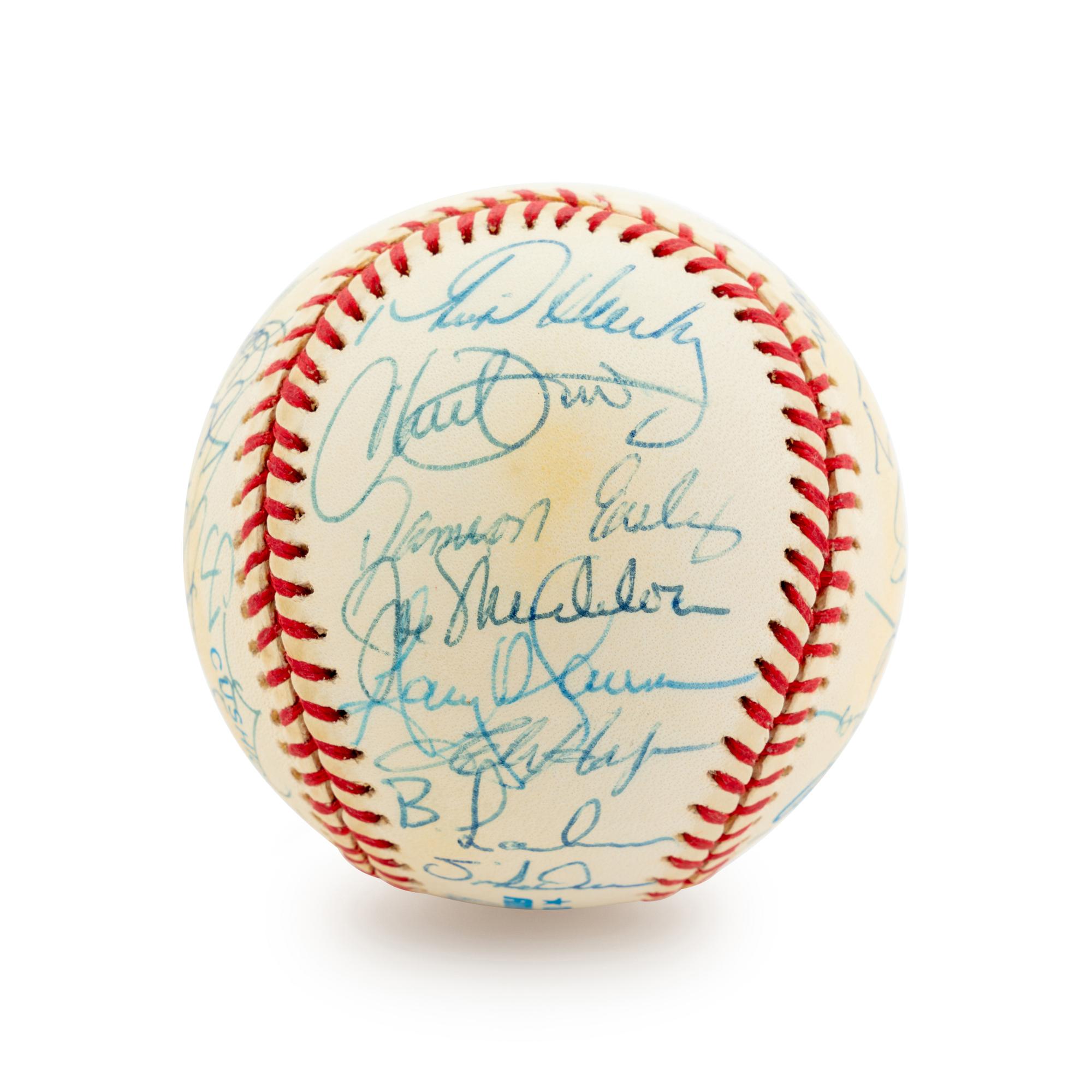 A Group of 19 Los Angeles Angels Signed Baseballs,