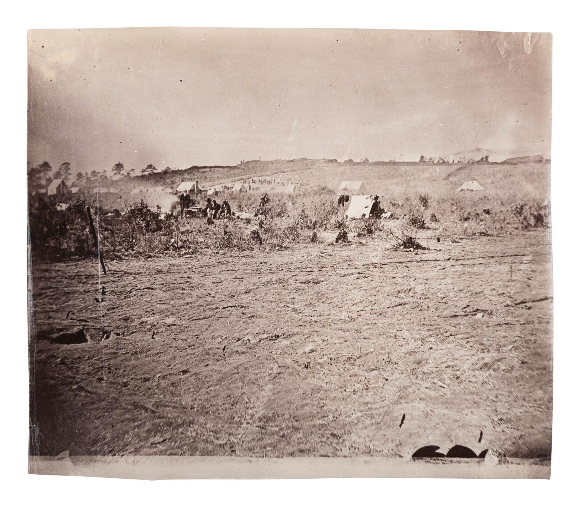 [CIVIL WAR] 2 albumen prints by O'SULLIVAN and BROWNE, including: