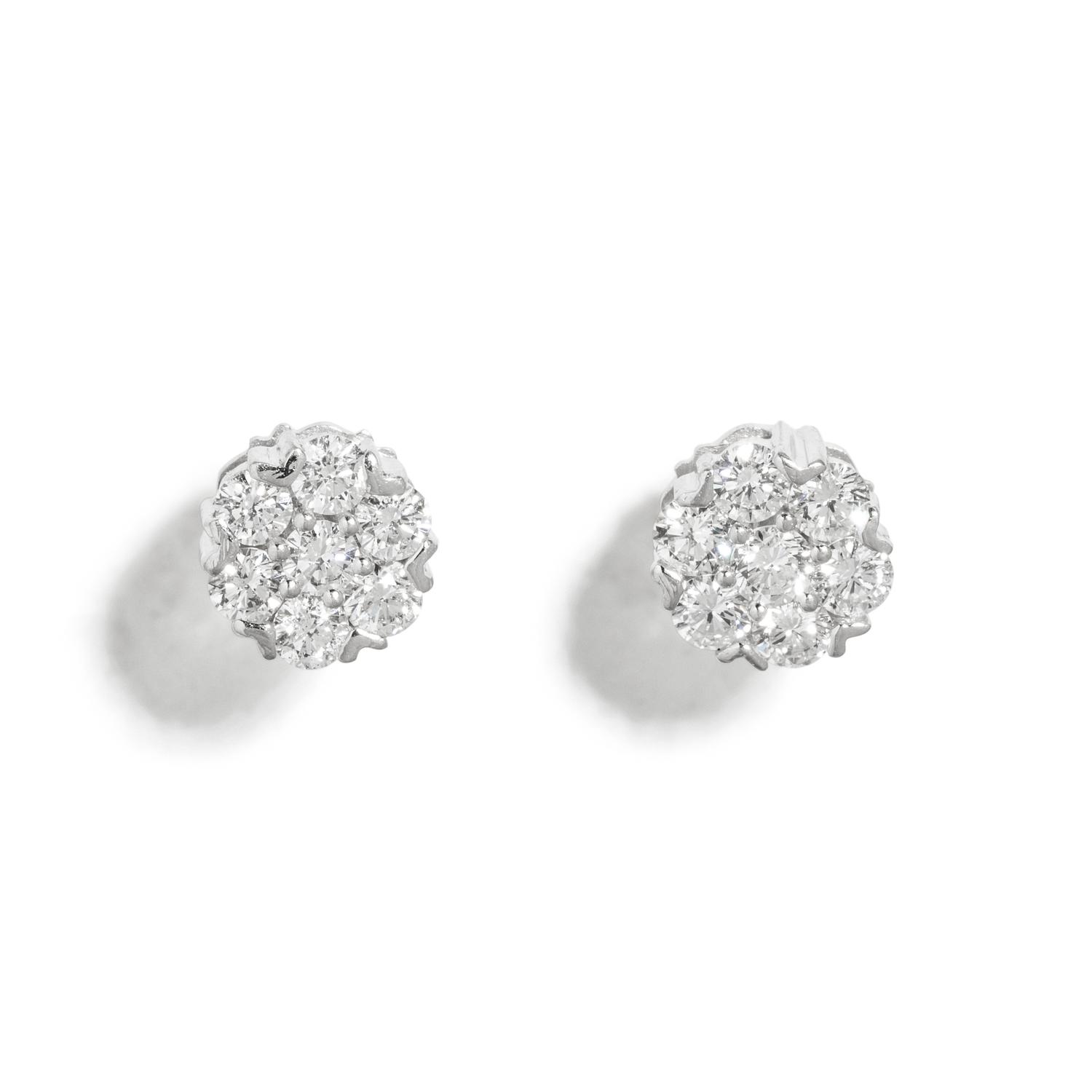 DIAMOND CLUSTER EARRINGS