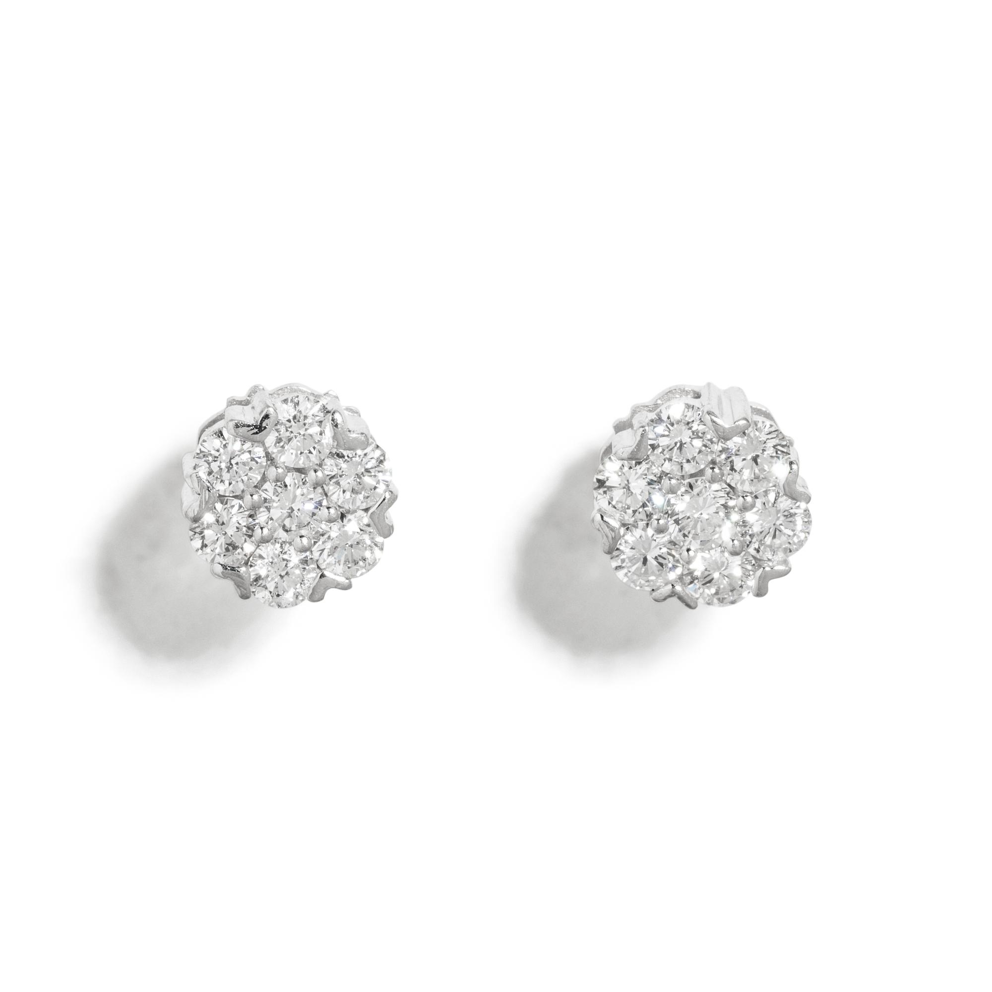 DIAMOND CLUSTER EARRINGS